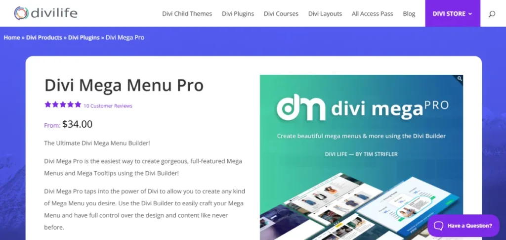 Divi Mega Pro