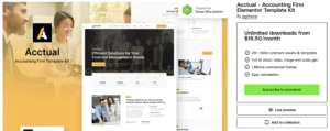 Acctual – Accounting Firm Elementor Template Kit