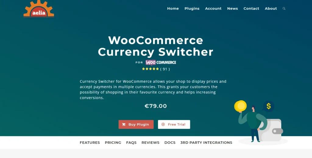 Aelia Currency Switcher for WooCommerce