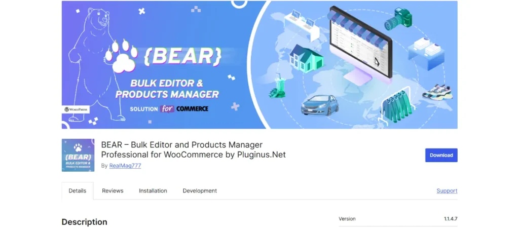 BEAR &ndash; Bulk Editor and Products Manager Professional for WooCommerce