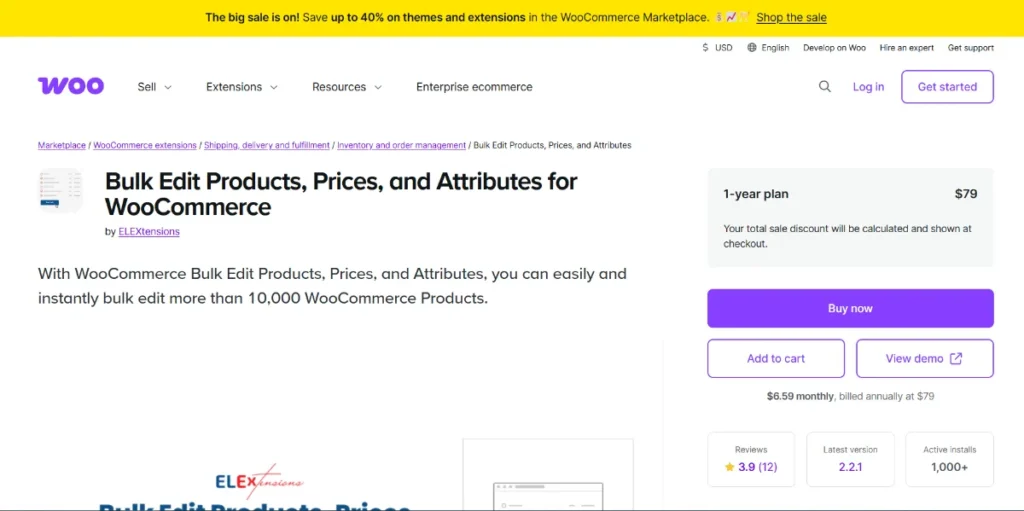 Bulk Edit Products, Prices & Attributes for Woocommerce