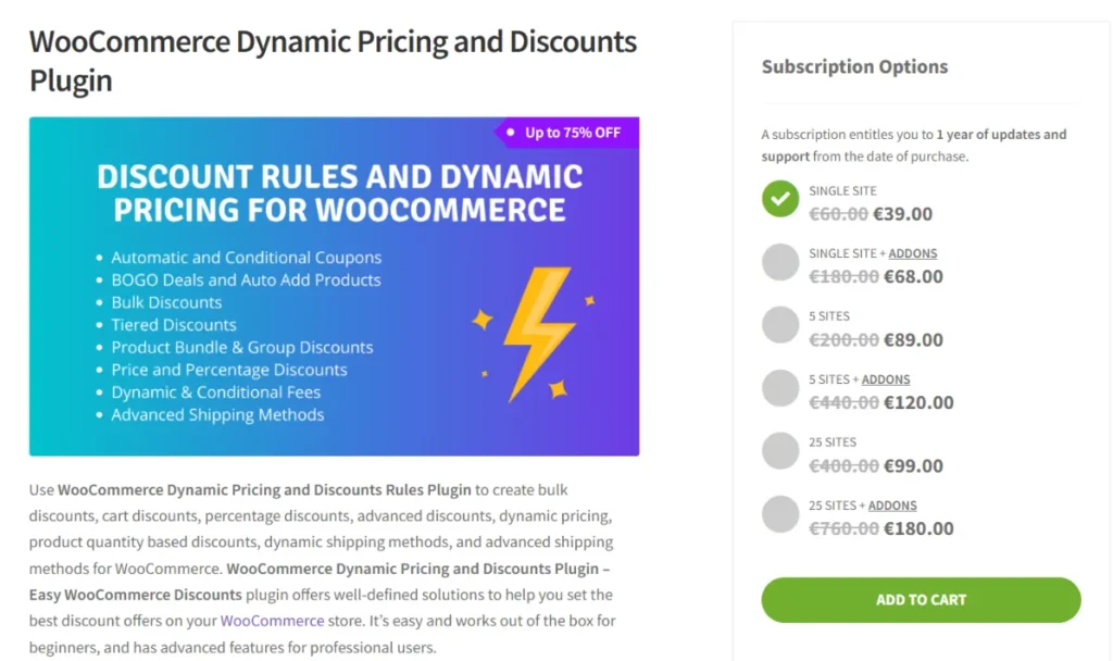 Discount Rules and Dynamic Pricing for WooCommerce