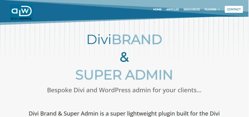 Divi Brand & Super Admin