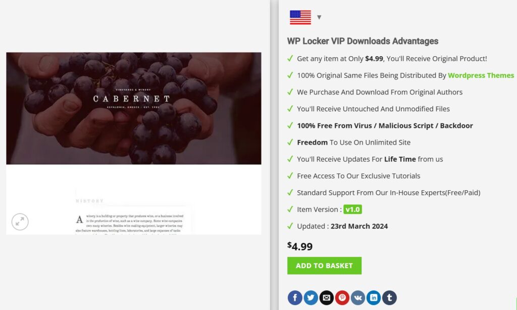 Elementorism Cabernet Landing Page