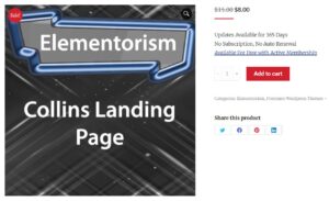 Elementorism Collins Landing Page