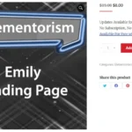 Elementorism Emily Landing Page