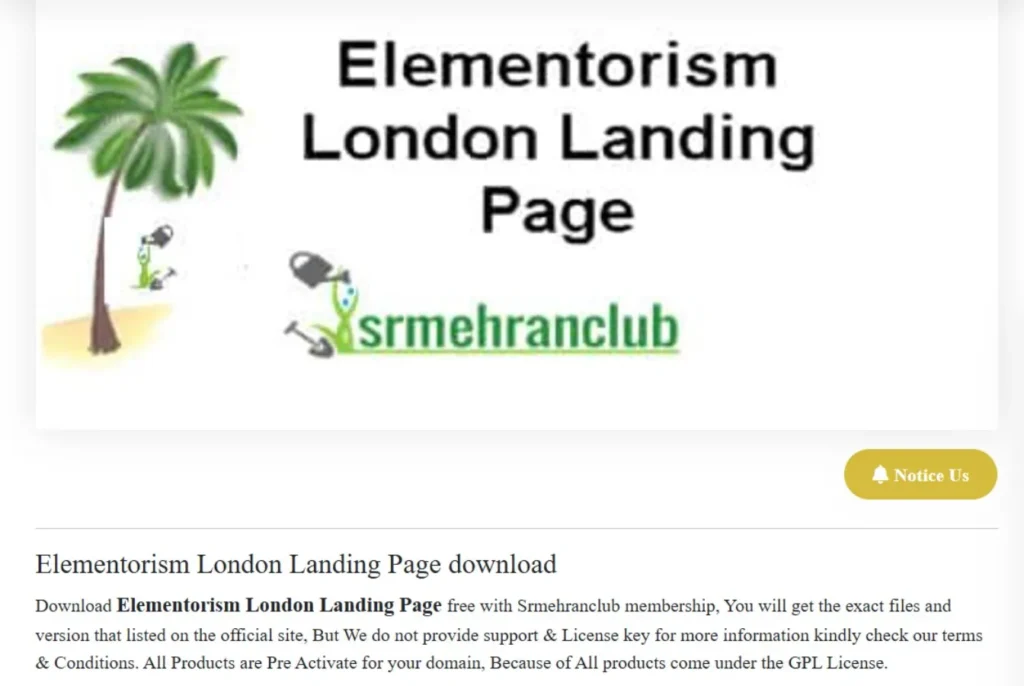 Elementorism London Landing Page