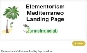 Elementorism Mediterraneo Landing Page