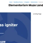 Elementorism Muze Landing Page
