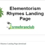 Elementorism Rhymes Landing Page
