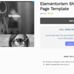 Elementorism Shades Landing Page