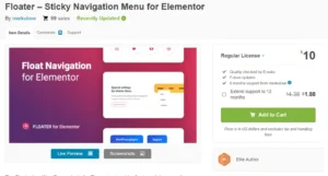 Floater For Elementor