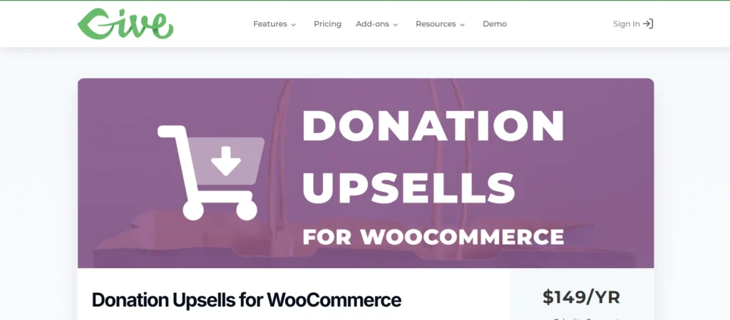 Give – Donation Upsells for WooCommerce