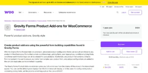 Gravity Forms Product Add-Ons for WooCommerce