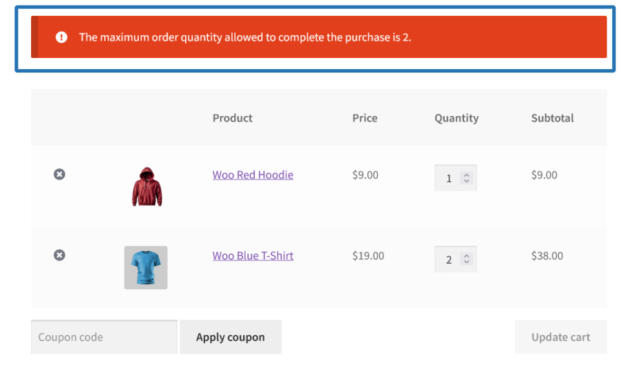 Order Restrictions For WooCommerce