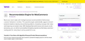 Recommendation Engine for WooCommerce