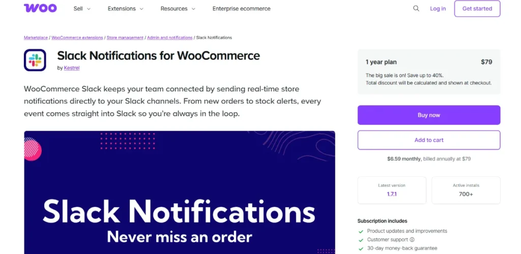 Slack for WooCommerce