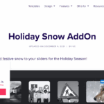 Slider Revolution Holiday Snow