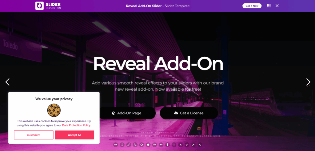 Slider Revolution Reveal Preloaders