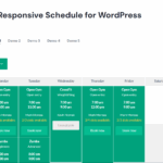 Timetable Responsive Schedule for WordPress