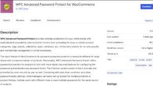 WPC Advanced Password Protect for WooCommerce (Premium)