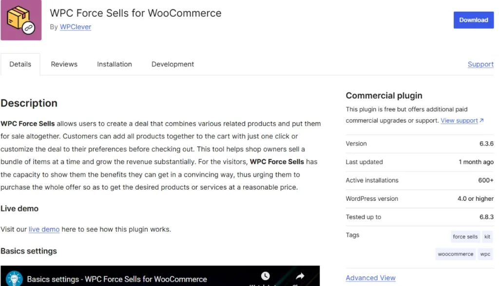WPC Force Sells for WooCommerce (Premium)