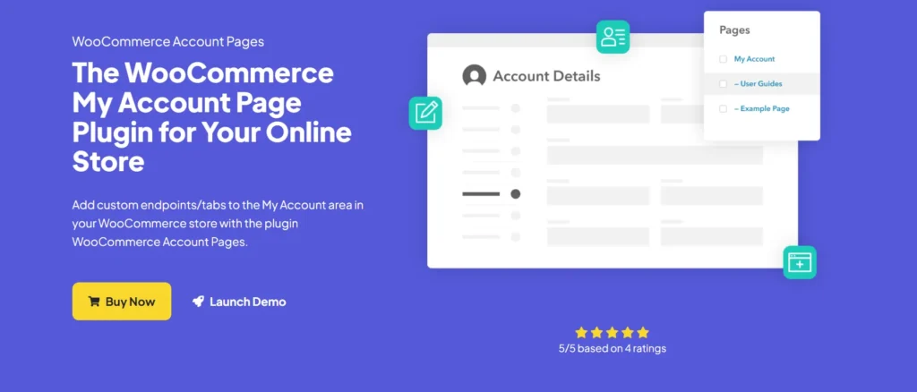 WooCommerce Account Pages by Iconic