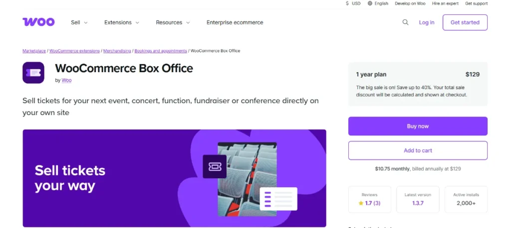 WooCommerce Box Office