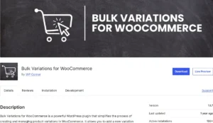 WooCommerce Bulk Variations