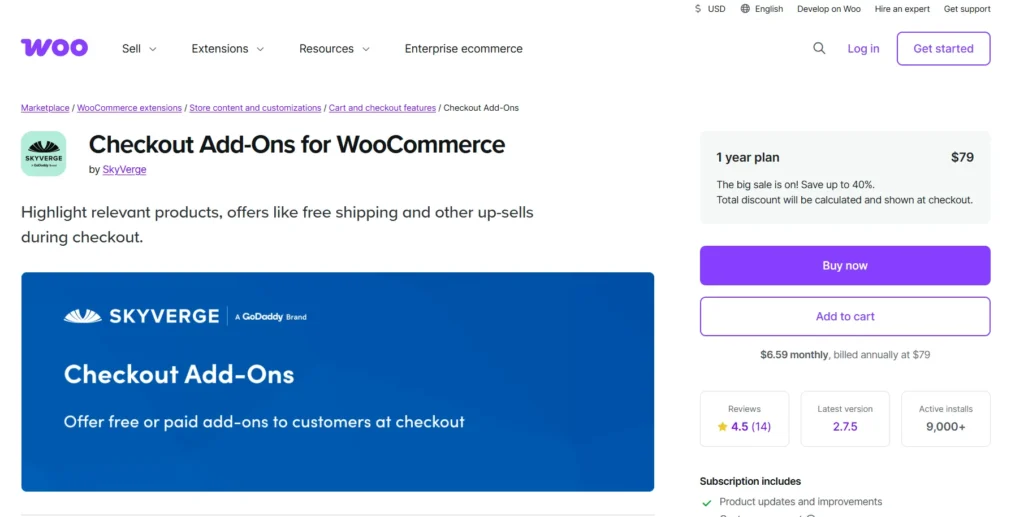 WooCommerce Checkout Add-Ons