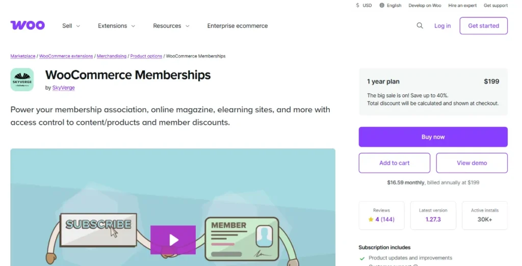 WooCommerce Memberships