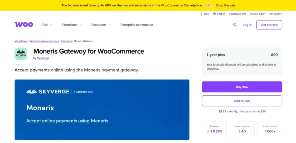 WooCommerce Moneris Gateway