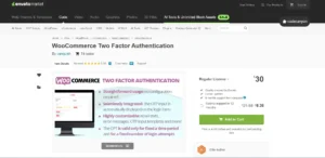 WooCommerce Two Factor Authentication