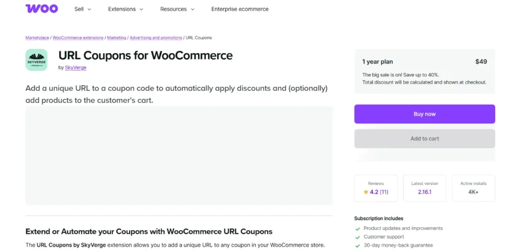WooCommerce URL Coupons