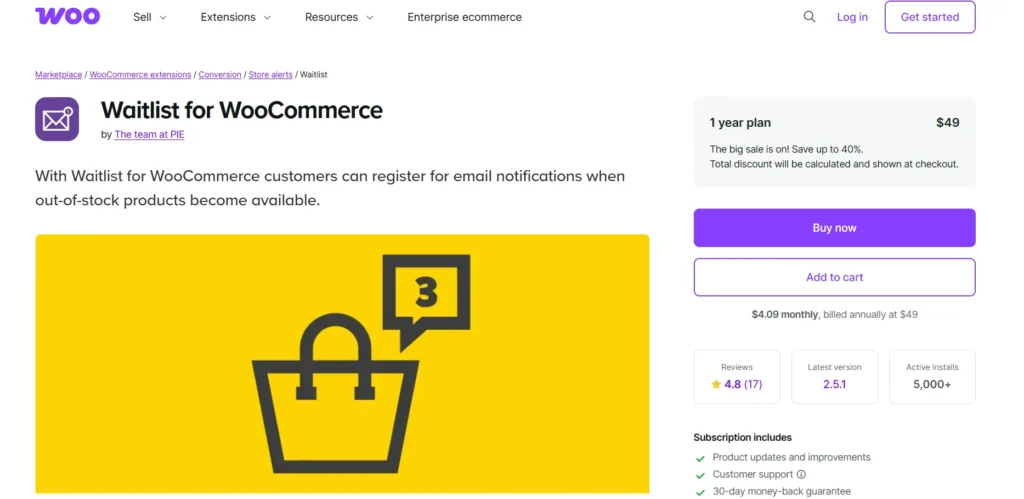 WooCommerce Waitlist