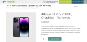 YITH WooCommerce Questions and Answers