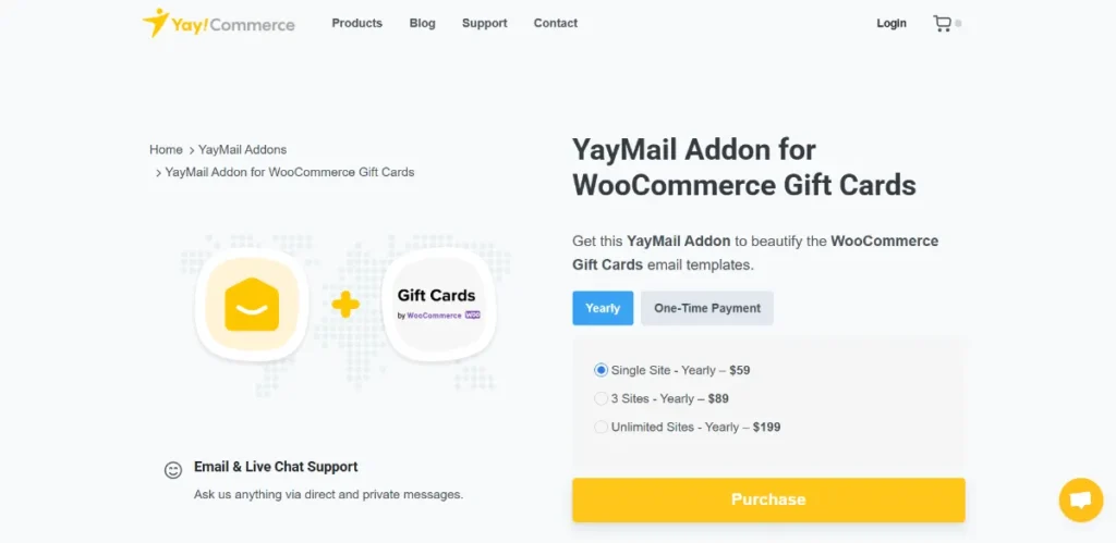 YayMail Addon for WooCommerce Gift Cards