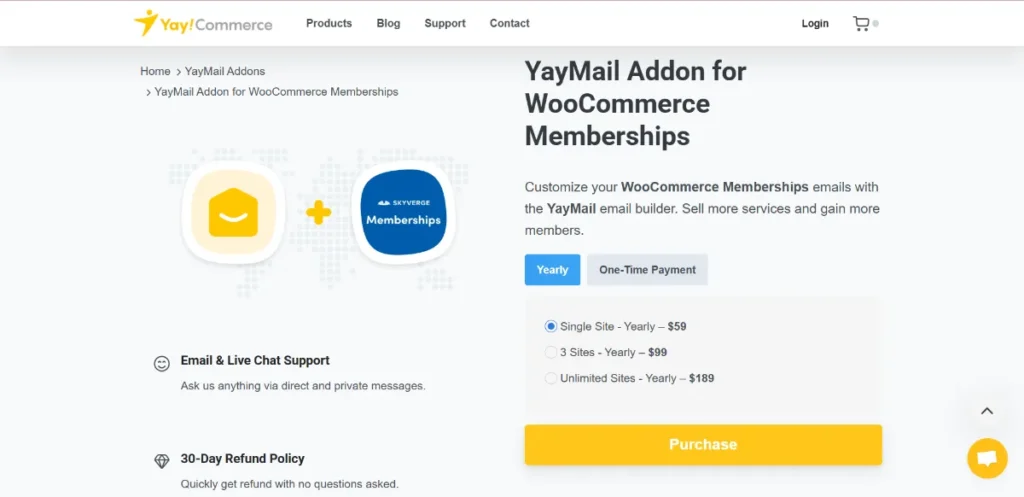 YayMail Addon for WooCommerce Memberships