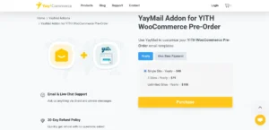 YayMail Addon for YITH WooCommerce Pre-Order