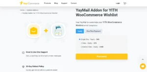 YayMail Addon for YITH WooCommerce Wishlist