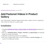 Add Featured Videos in Product Gallery for WooCommerce