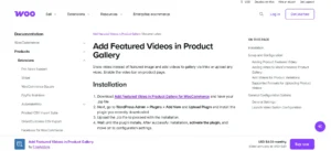 Add Featured Videos in Product Gallery for WooCommerce