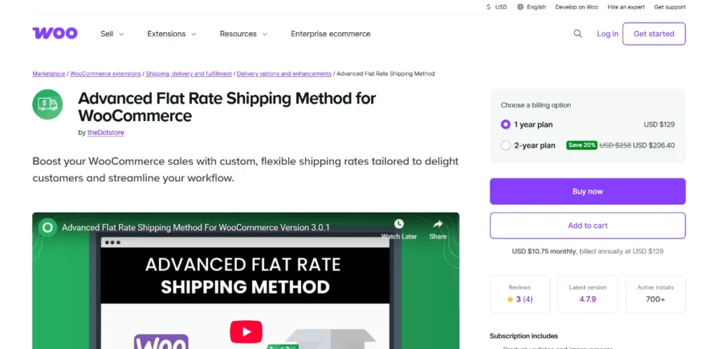 Advanced Flat Rate Shipping For WooCommerce Market