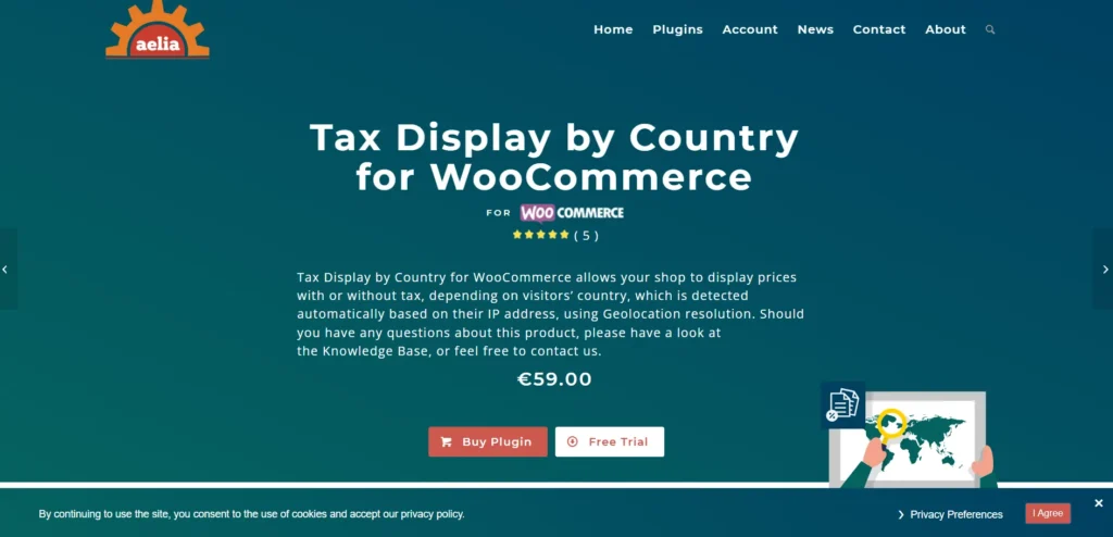 Aelia Tax Display by Country for WooCommerce
