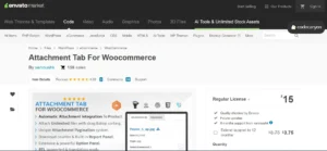 Attachment Tab For Woocommerce