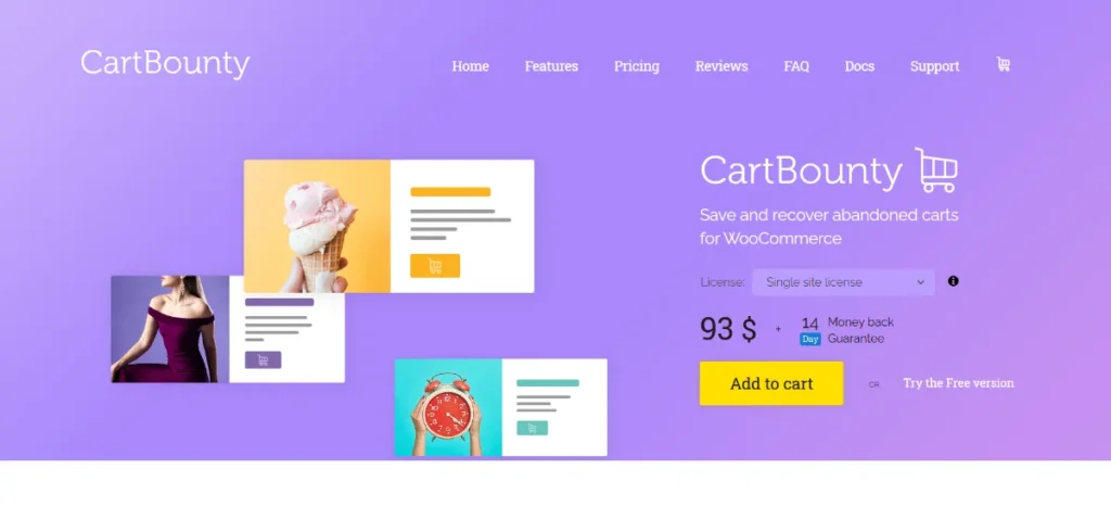 CartBounty Pro – Save and recover abandoned carts for WooCommerce