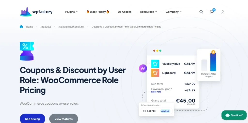 Coupon by User Role for WooCommerce Pro