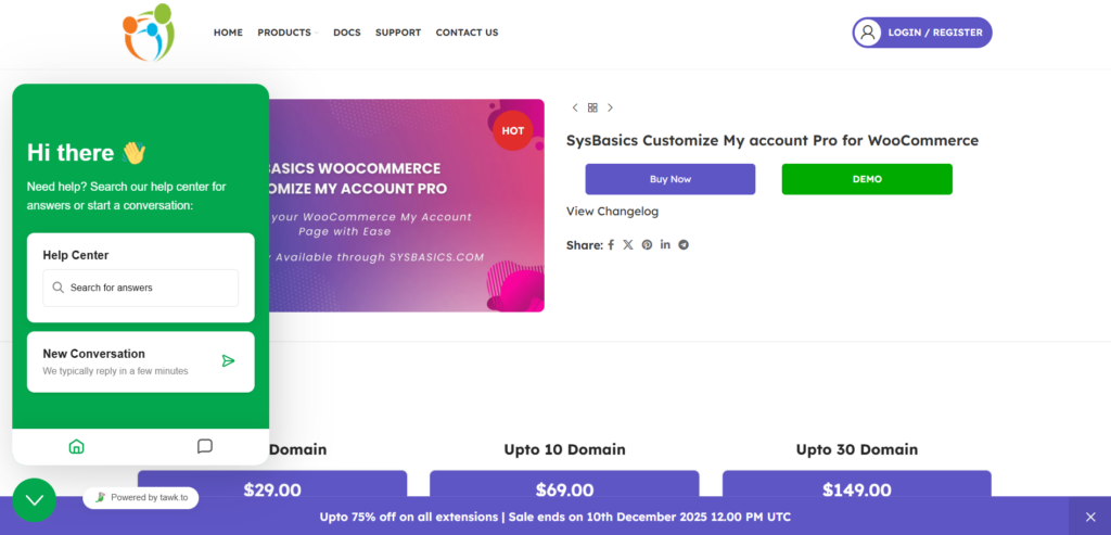 Customize My Account for WooCommerce Pro