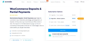 Deposits & Partial Payments for WooCommerce – Pro