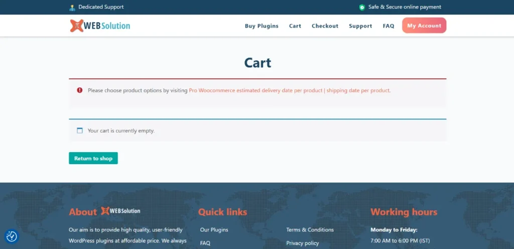 Estimate delivery date for Woocommerce Pro
